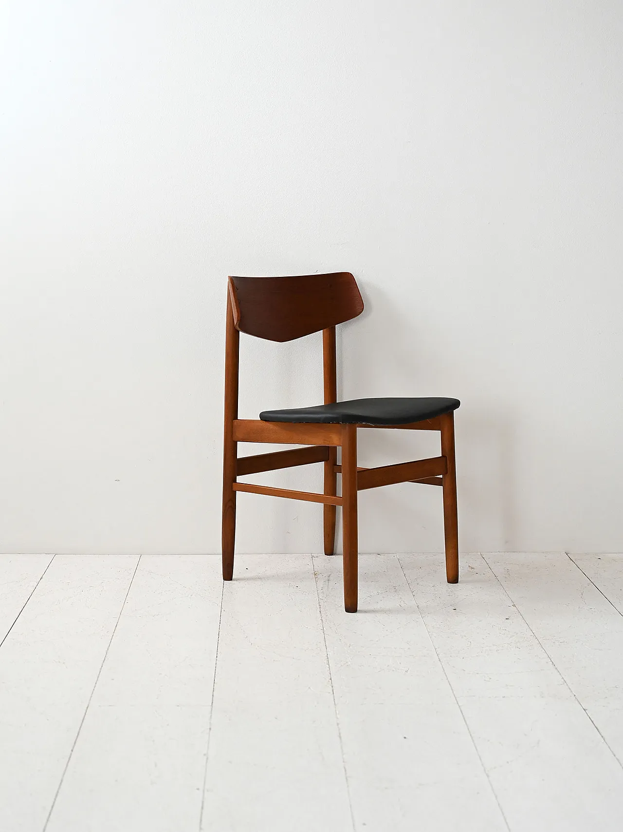 4 nordic Teak chairs, 60s 8