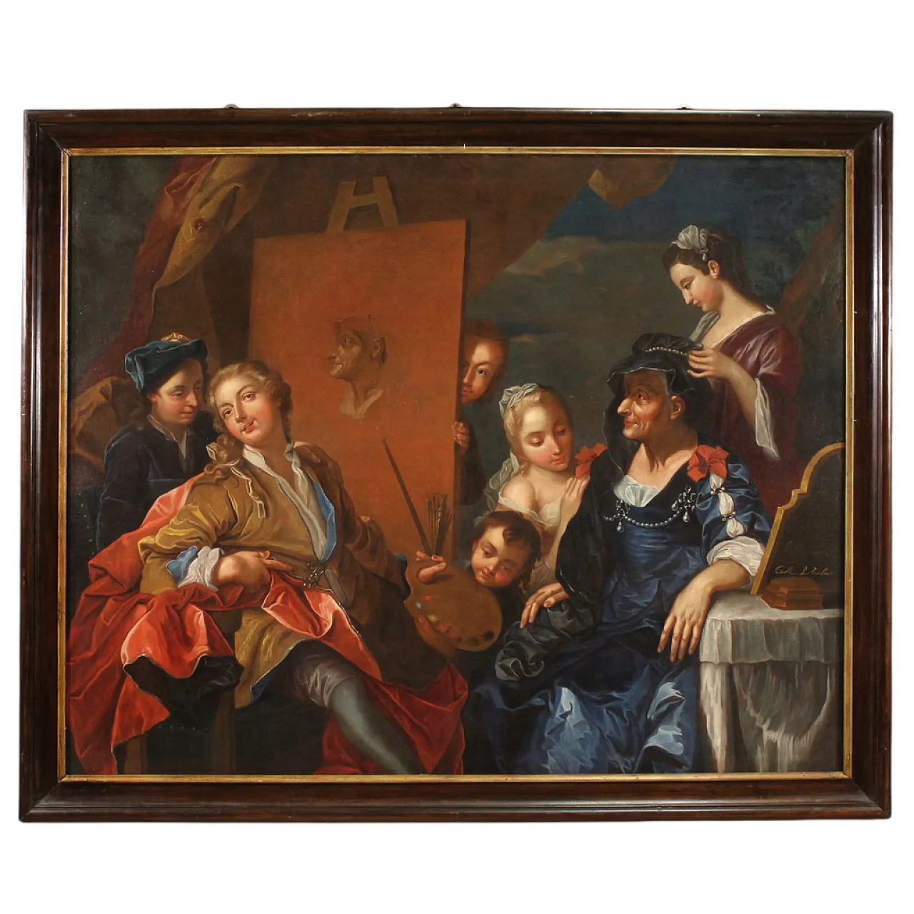 Dipinto firmato Charles-André Van Loo, '700 17