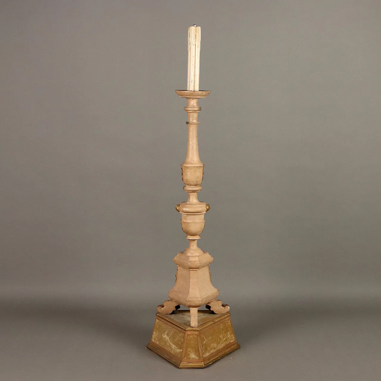 Carved Candelabra in gilded wood, 19th century 8