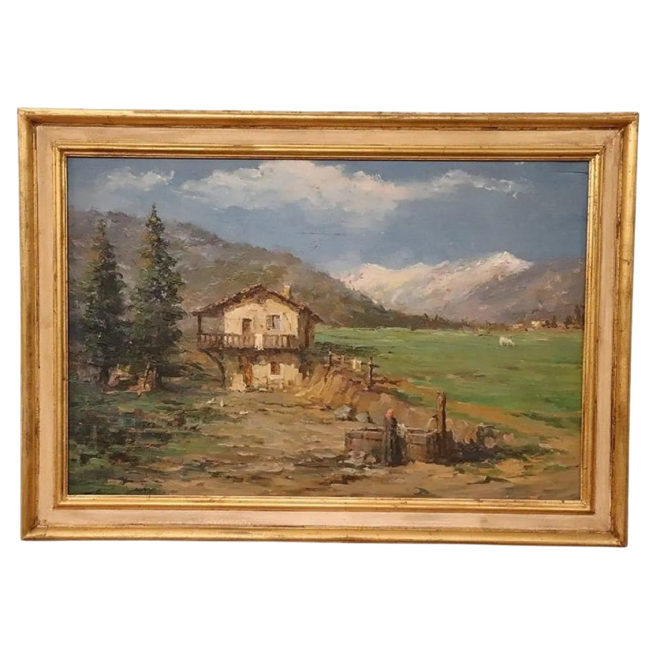 Dipinto ad olio su compensato reca firma A. Scocchera, '900 12