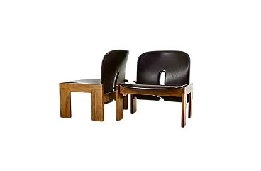 Coppia di 925 sedie di Afra e Tobia Scarpa per Cassina, anni '70