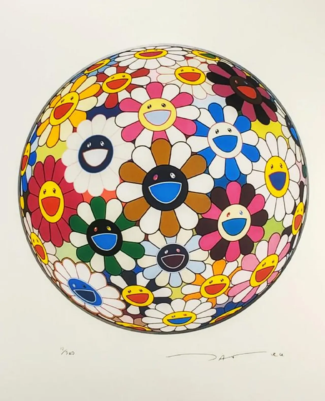 Limited edition lithograph by Takashi Murakami, late 20th century 2
