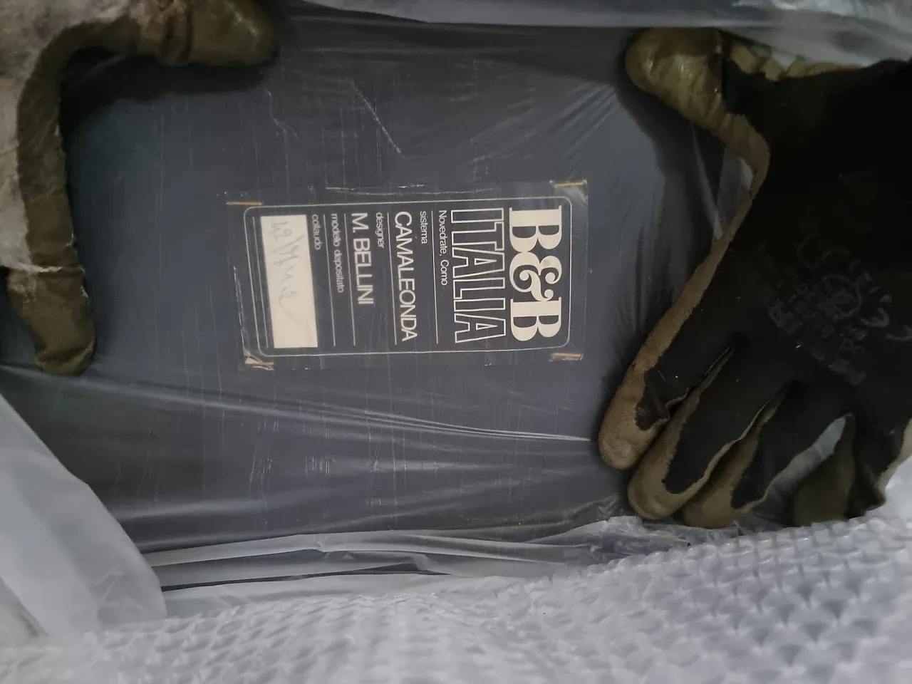 3 poltrone Camaleonda di M. Bellini, blu, anni '70 9