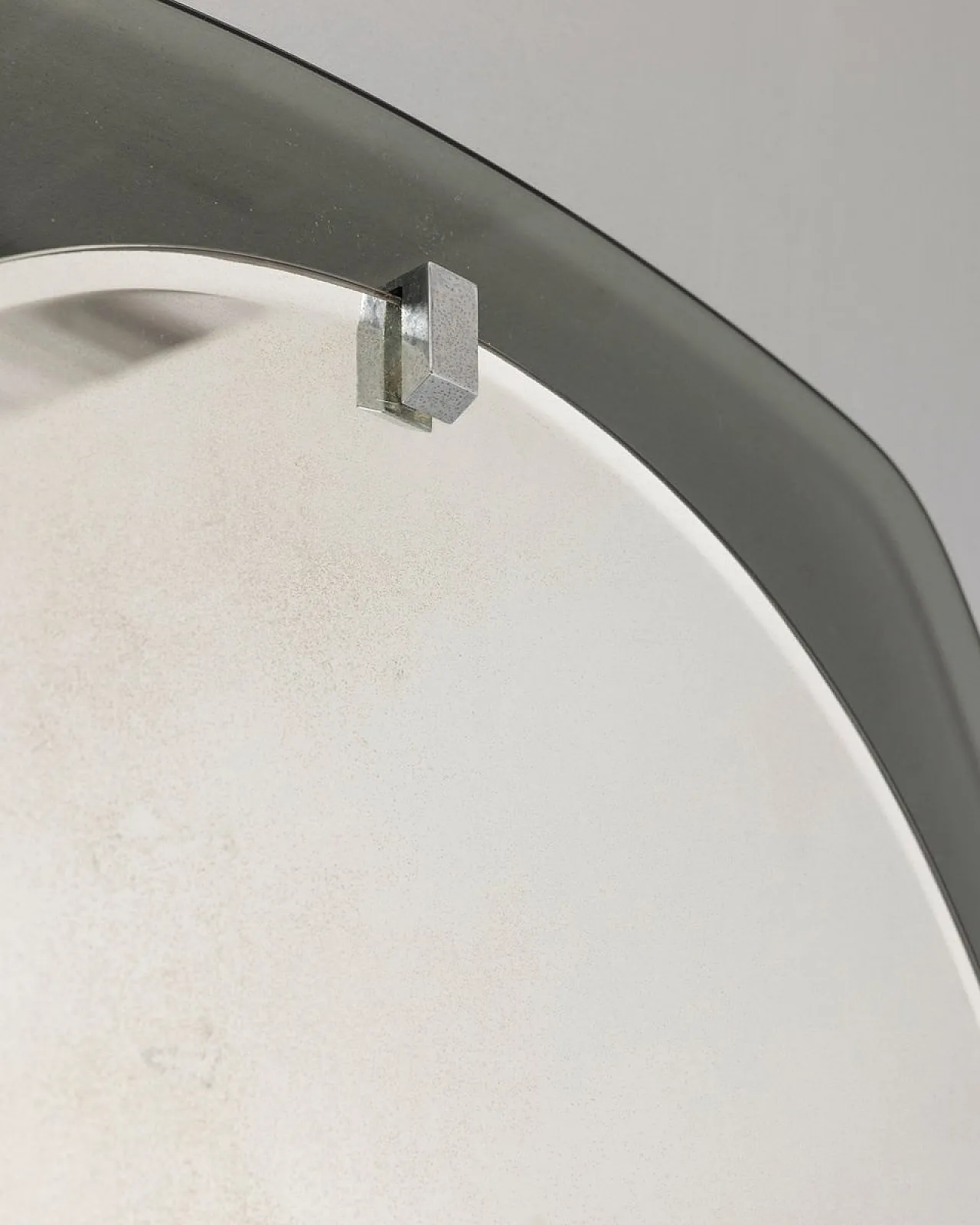 Wall mirror in blue smoked glass by Veca, 1950s 2