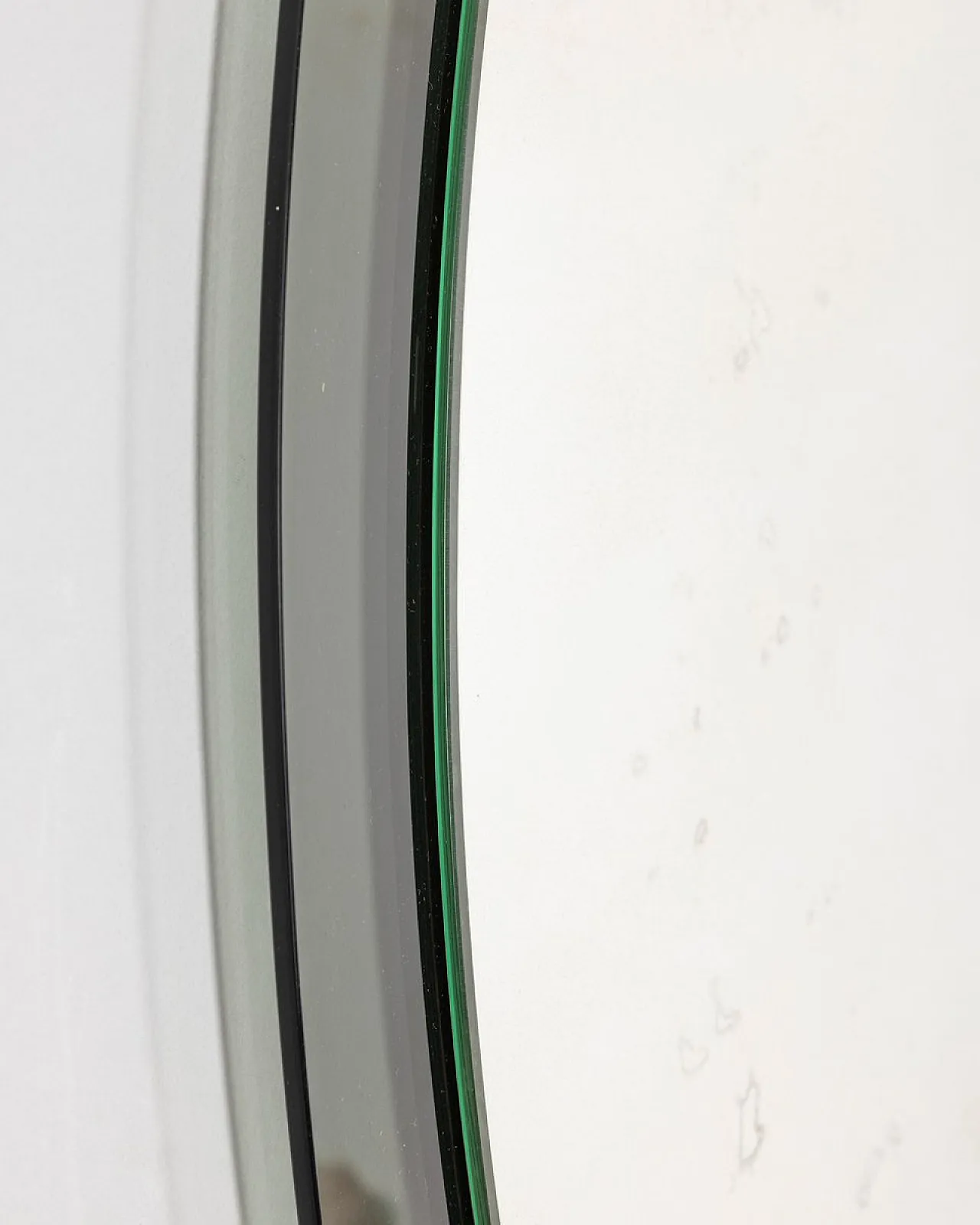 Wall mirror in blue smoked glass by Veca, 1950s 5