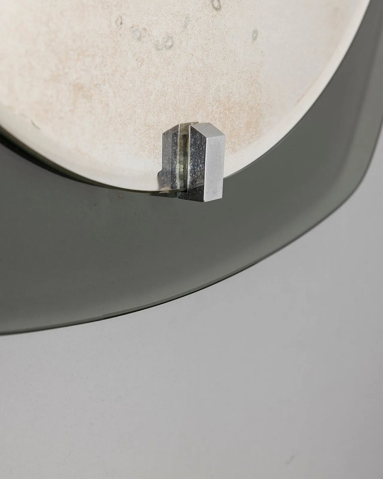 Wall mirror in blue smoked glass by Veca, 1950s 6