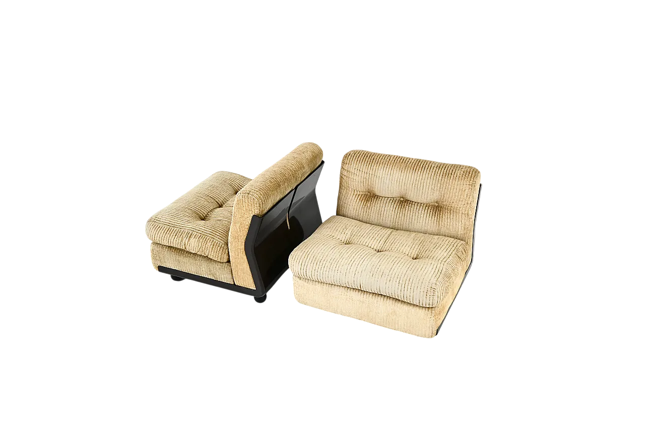 Coppia di poltrone "Amanta" di Mario Bellini per B&B Italia, anni '70 13