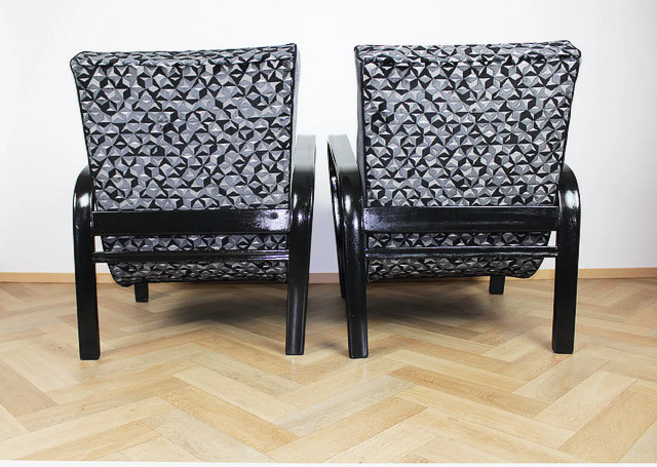 Poltrone HF11 Art Deco, anni '40 10