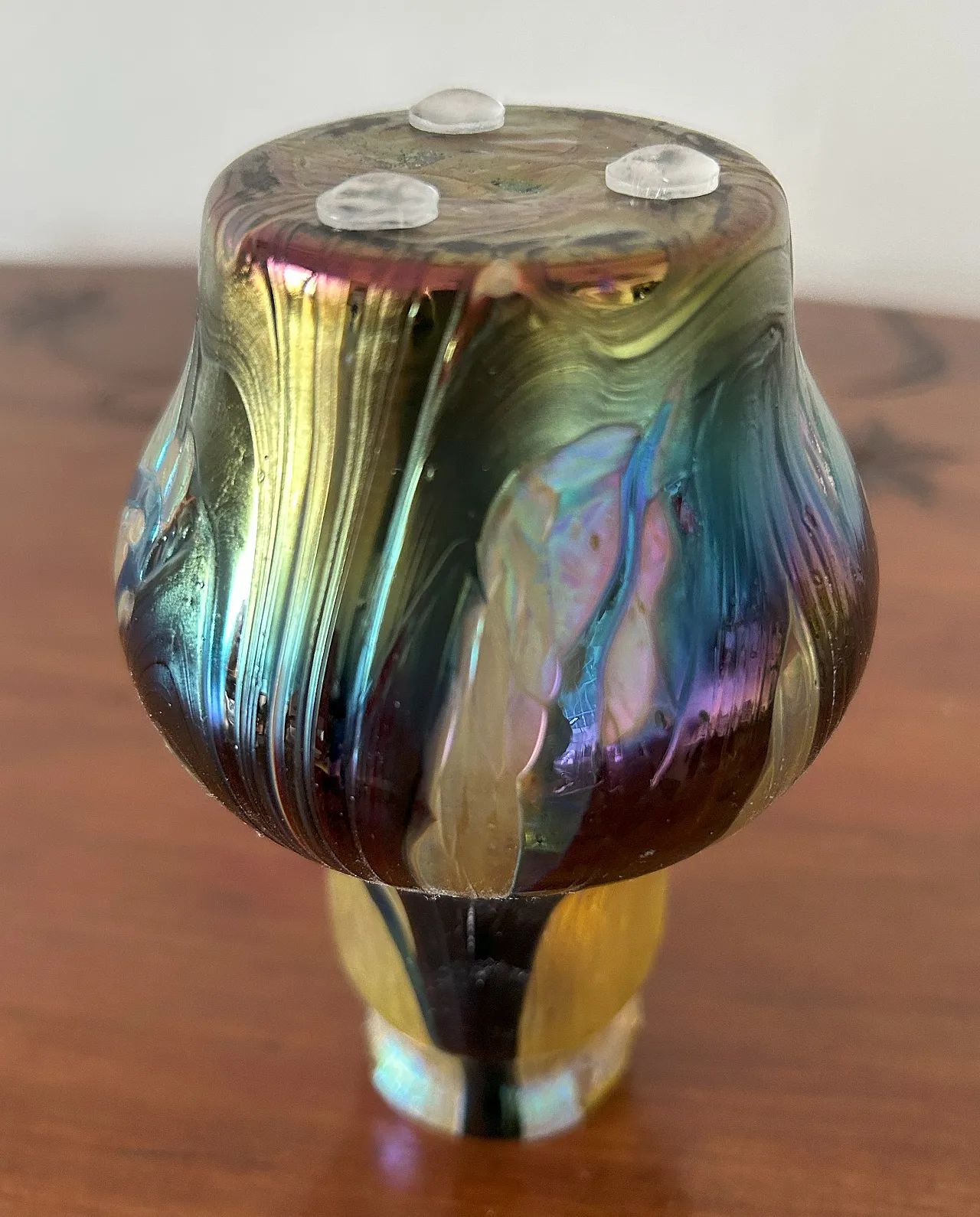 Vaso in vetro iridescente Art Nouveau, anni '20 18