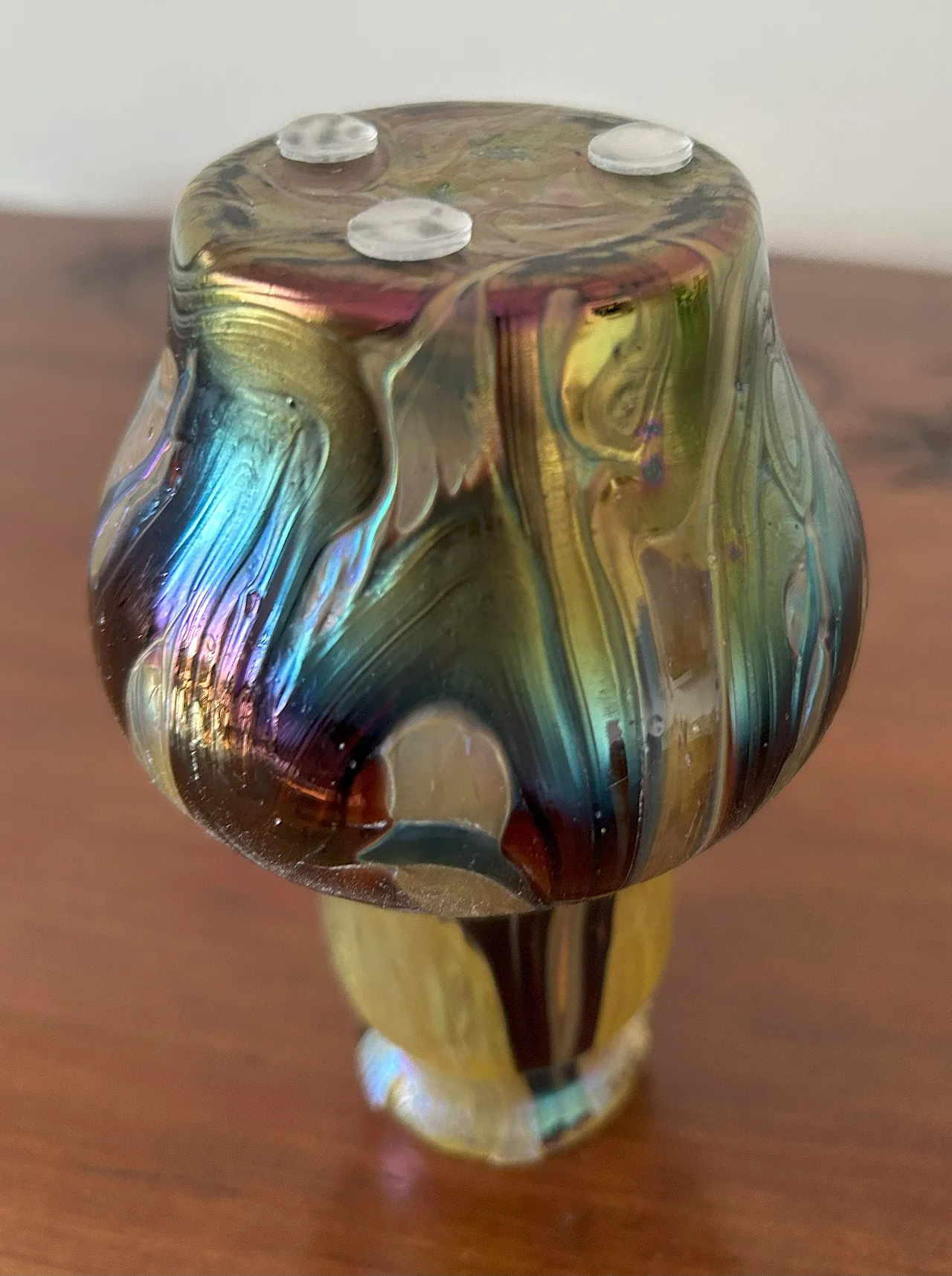 Vaso in vetro iridescente Art Nouveau, anni '20 19