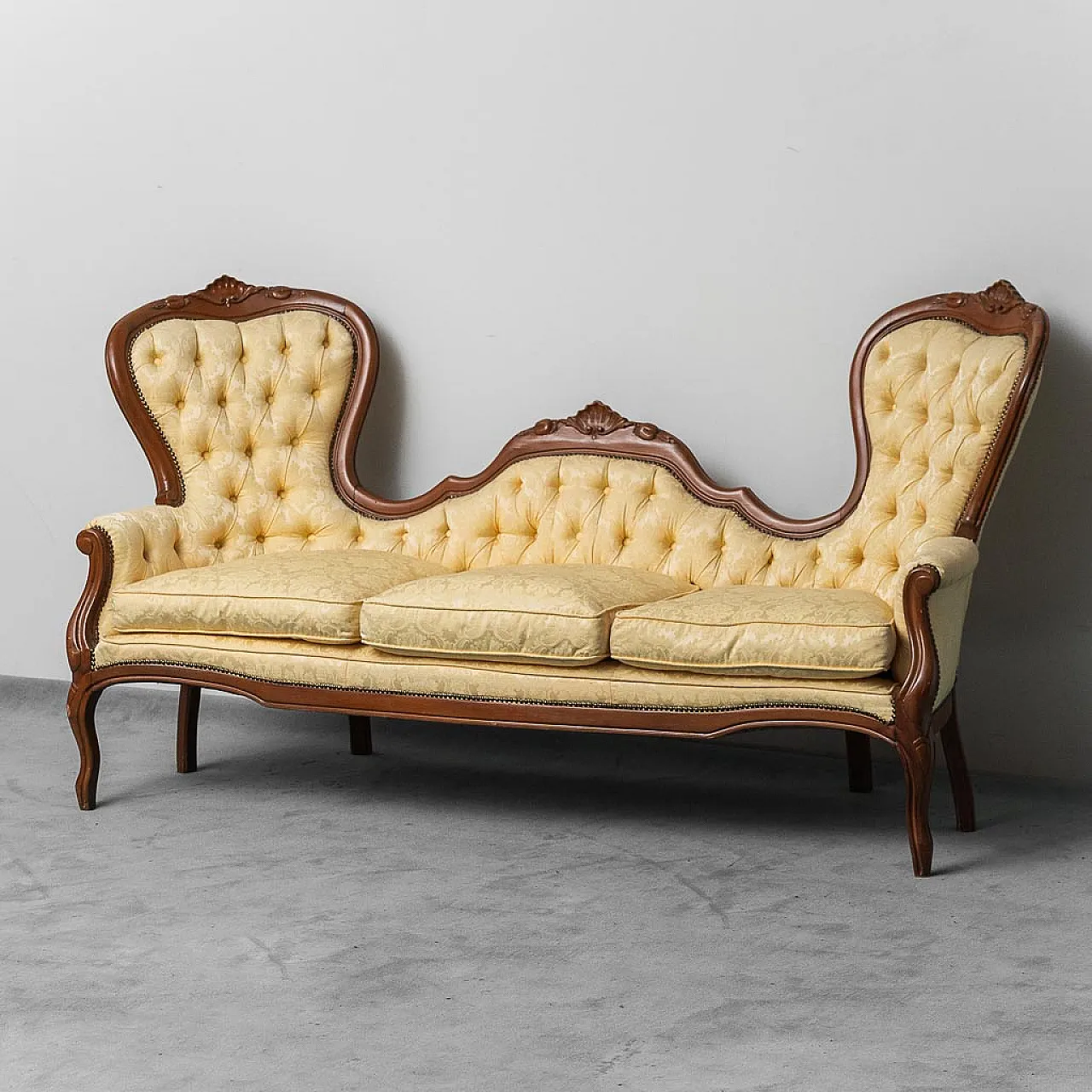 3 seater sofa in Luigi Filippo style, early 20th century 1