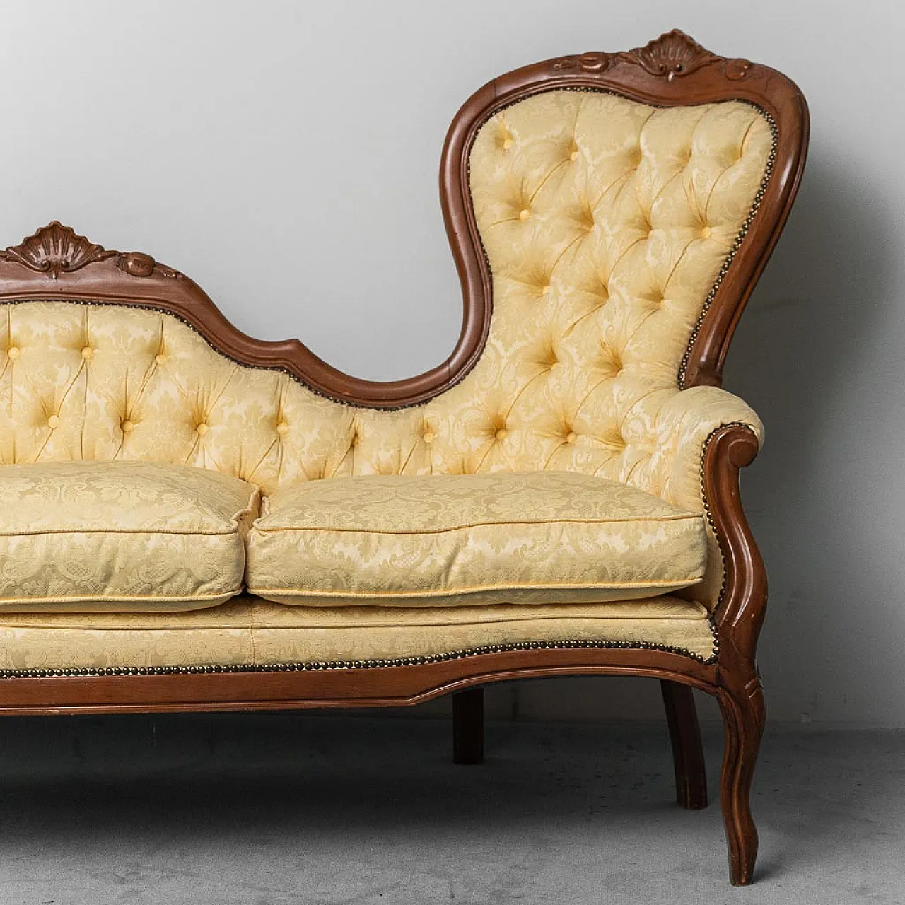 3 seater sofa in Luigi Filippo style, early 20th century 2