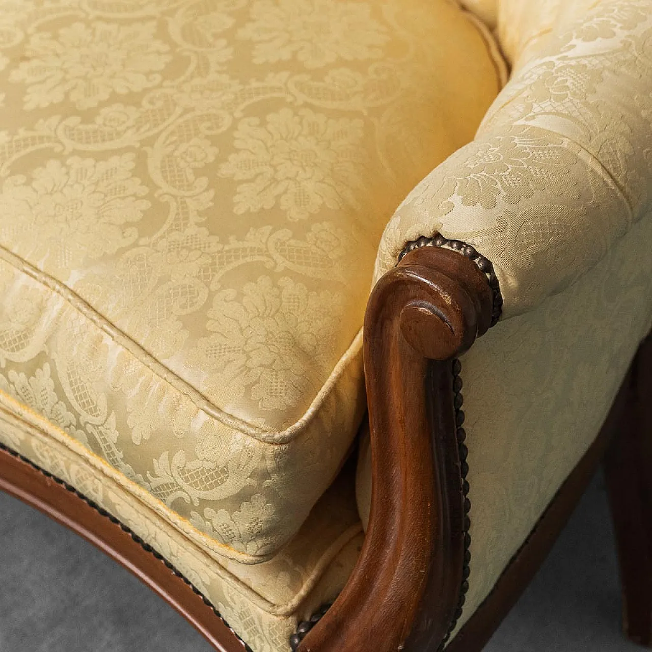 3 seater sofa in Luigi Filippo style, early 20th century 4