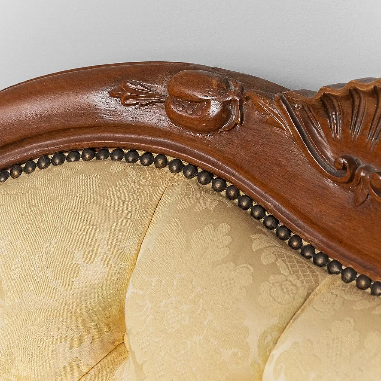 3 seater sofa in Luigi Filippo style, early 20th century 6