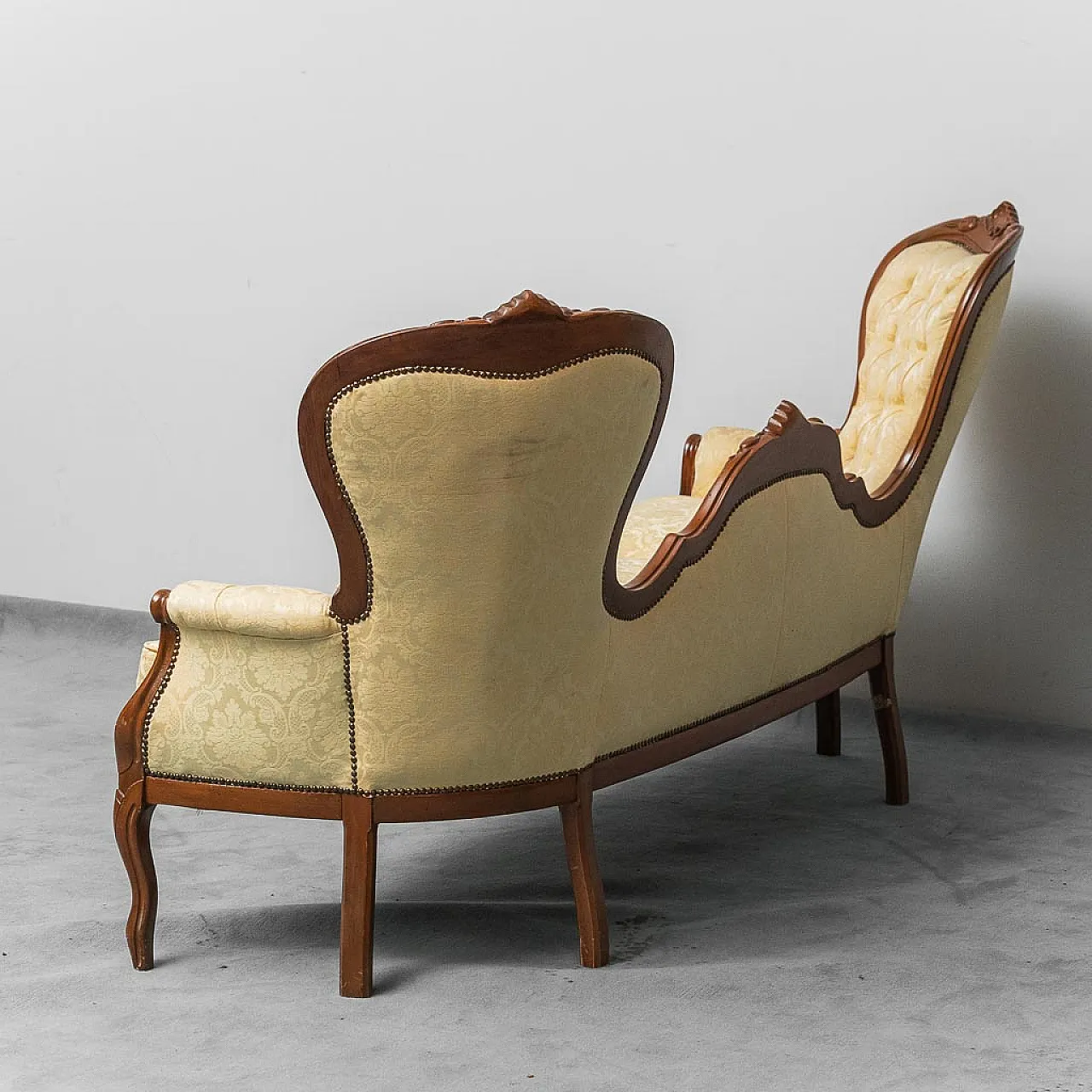 3 seater sofa in Luigi Filippo style, early 20th century 8