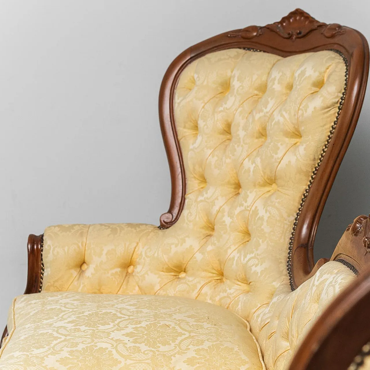 3 seater sofa in Luigi Filippo style, early 20th century 9