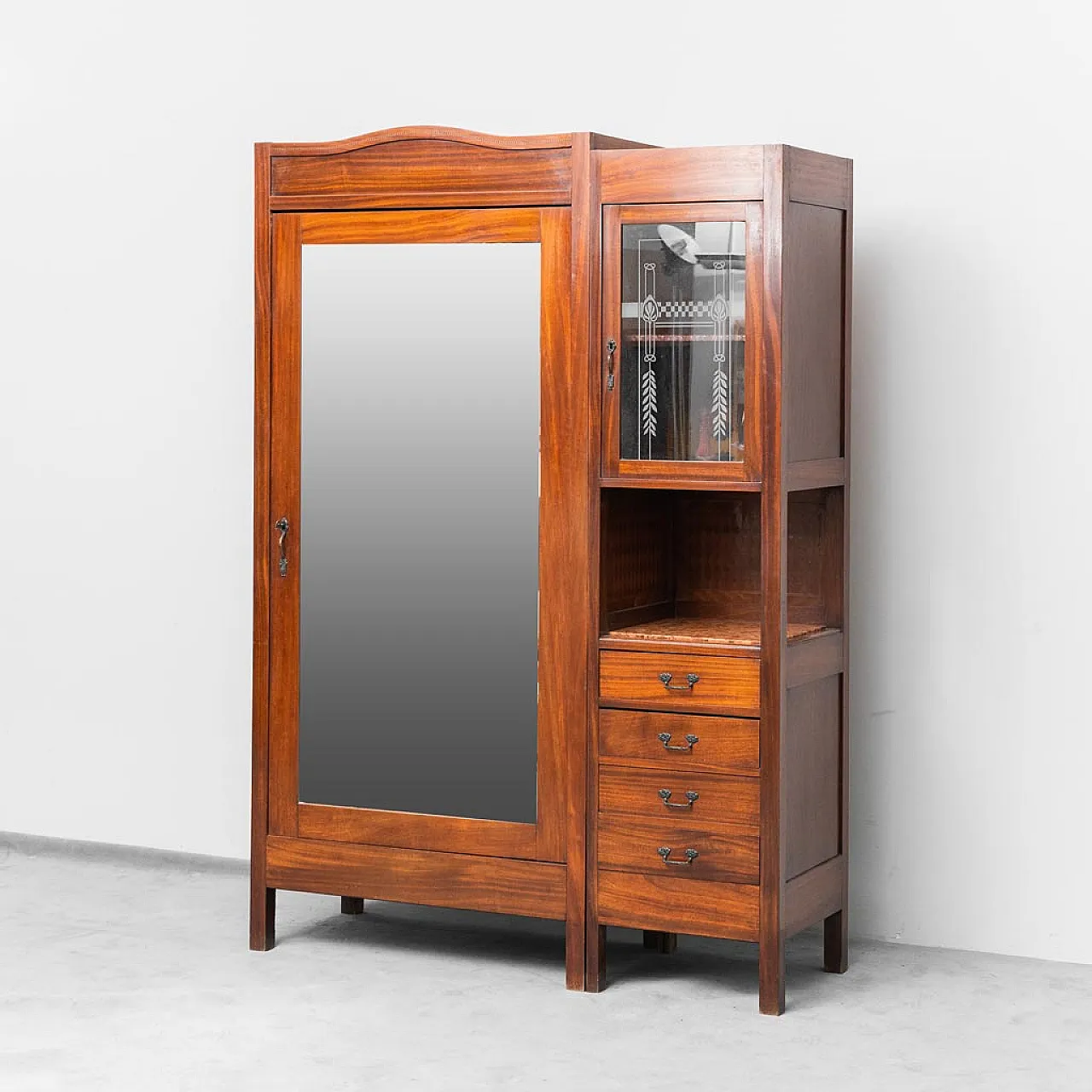 Cabinet cabinet with belief and mirror, 40s 1