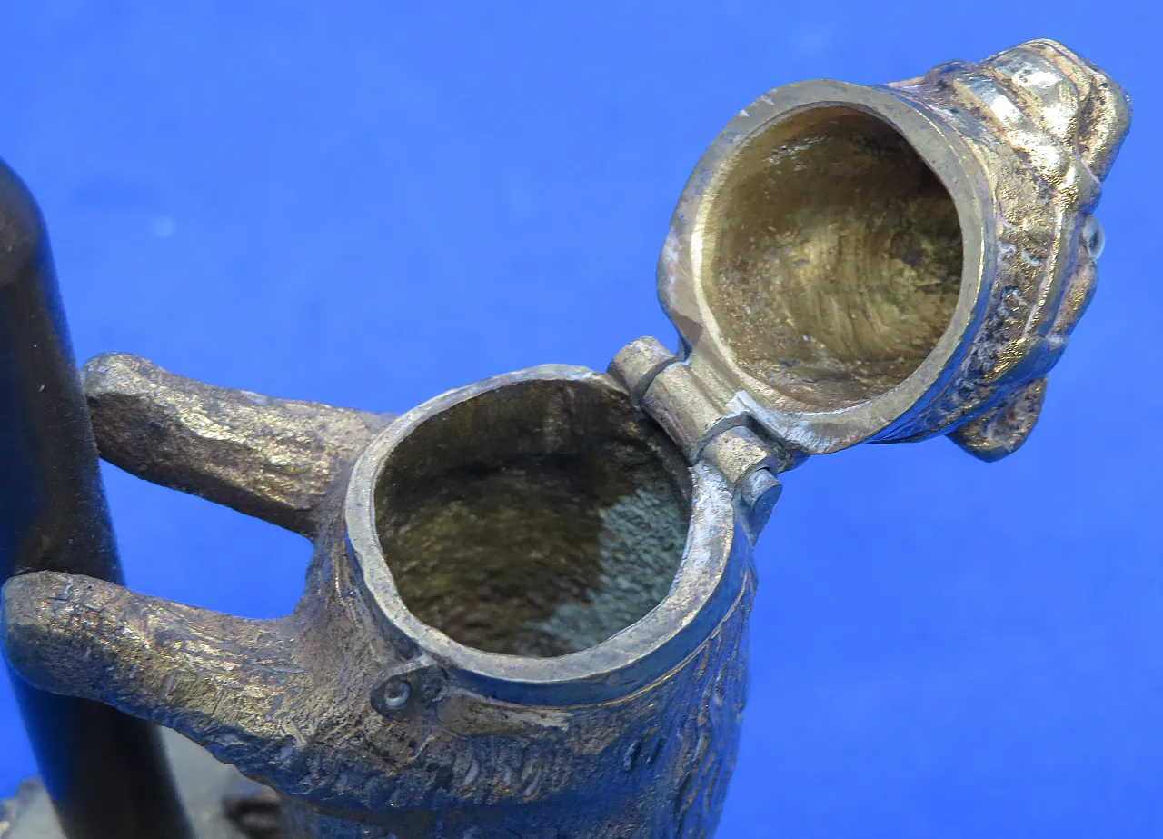 Gilded metal match bear, 19th century 10