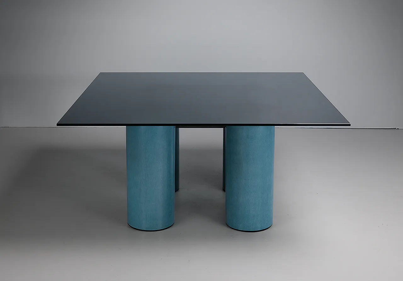 Massimo e Lella Vignelli Tavolo da pranzo Acerbis degli anni '80 1