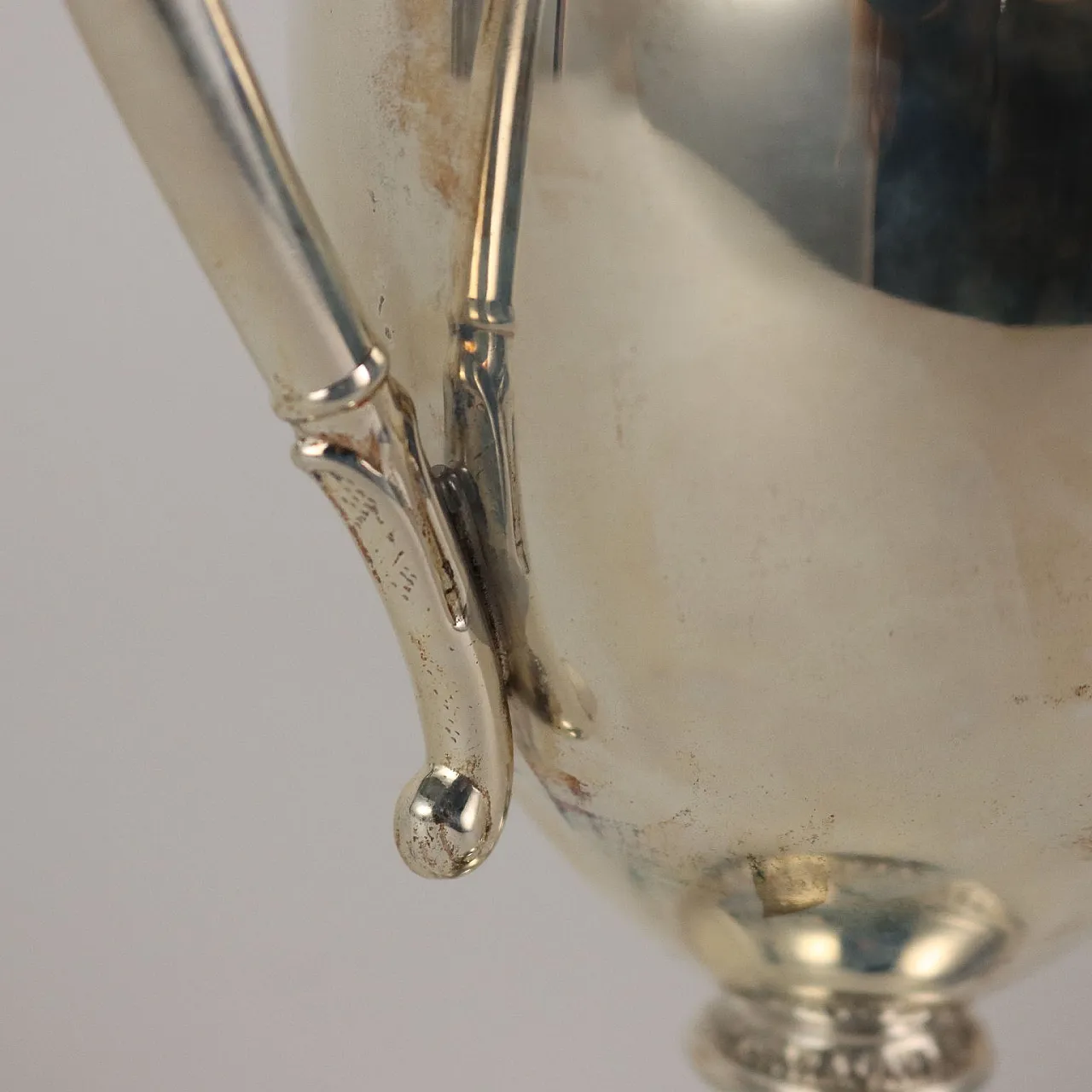 Silver coffee and tea set with tray, 20th century 10