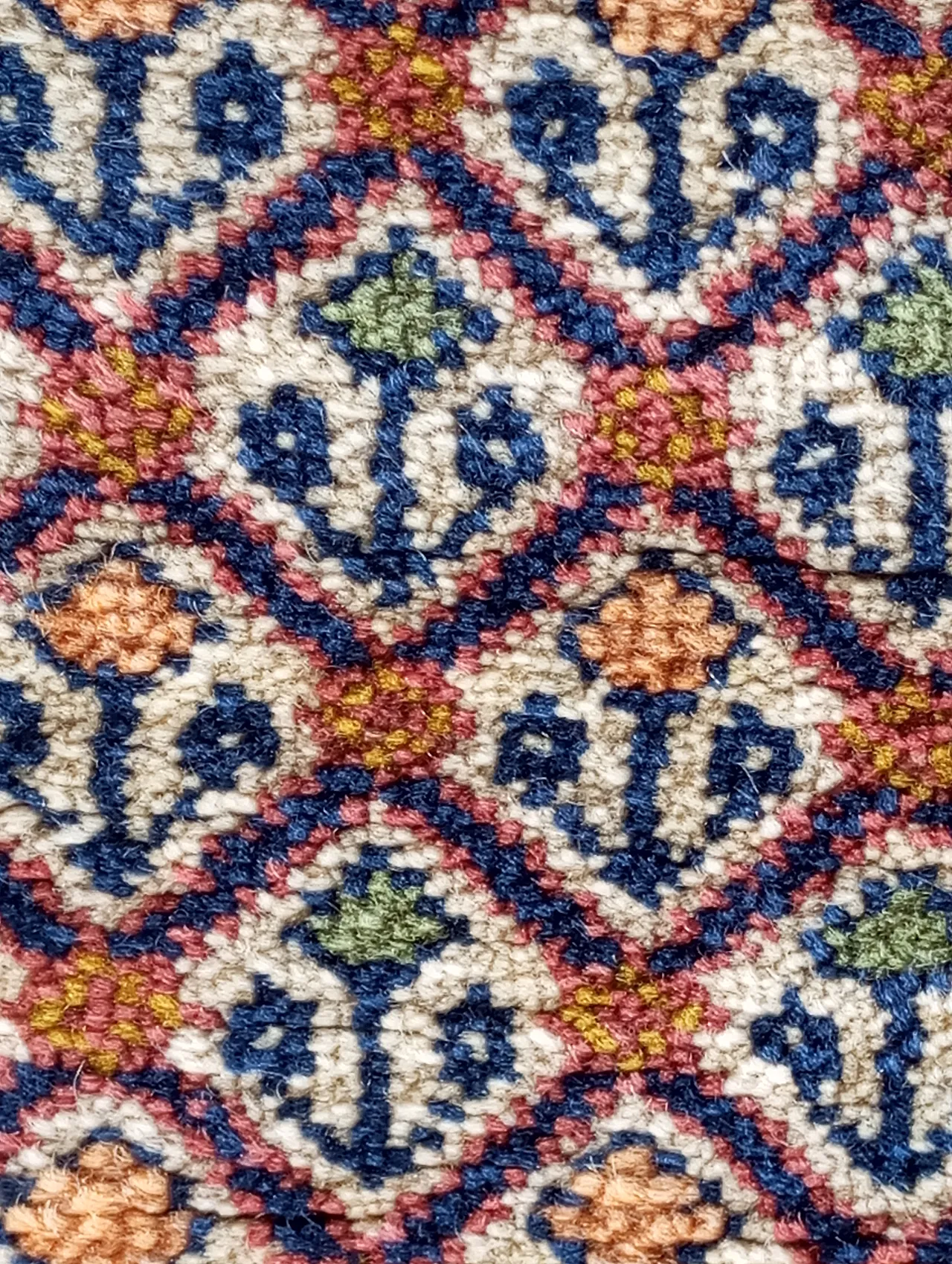 Tappeto indiano annodato a mano in lana, 30s 6