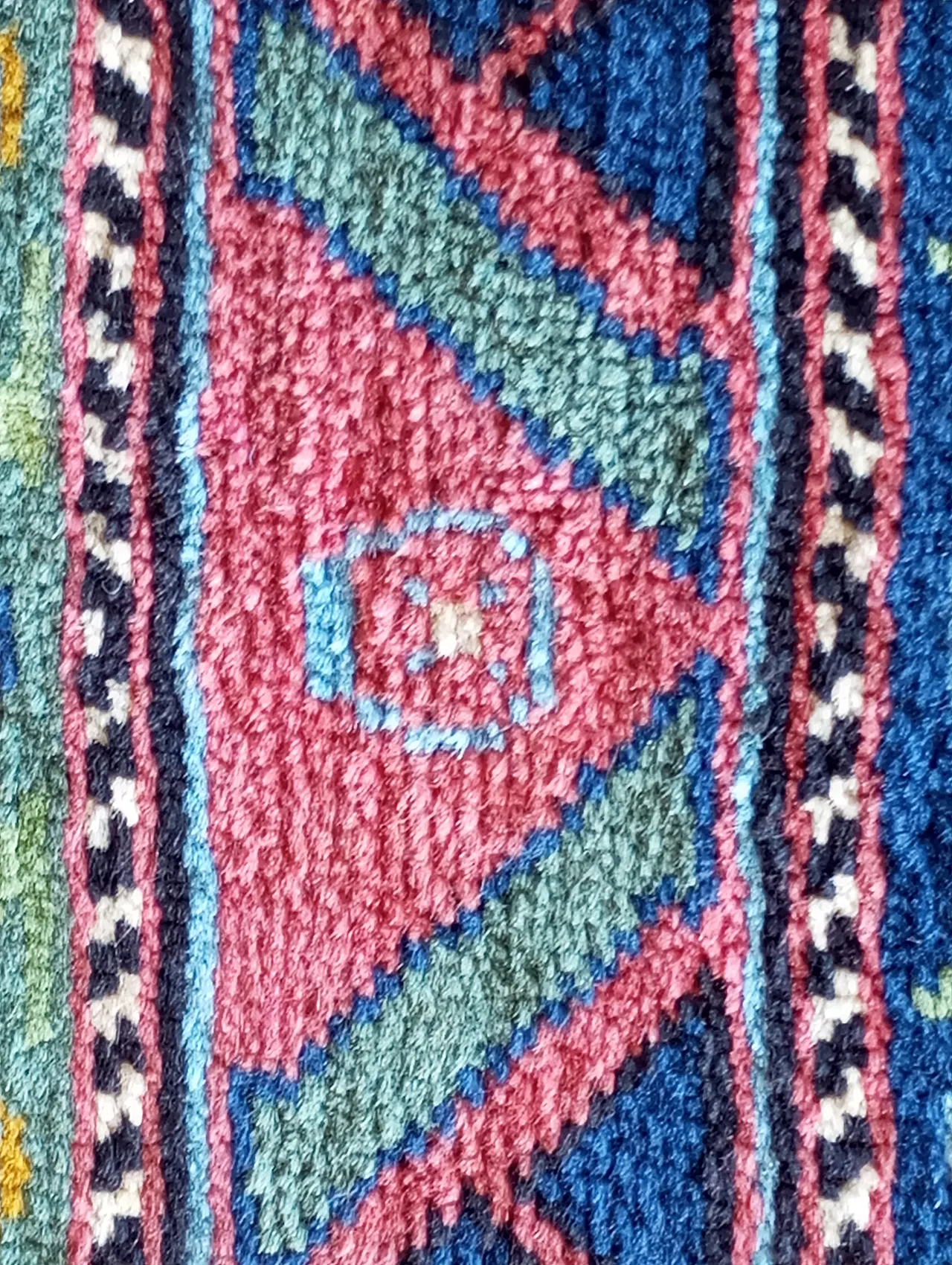 Tappeto indiano annodato a mano in lana, 30s 9