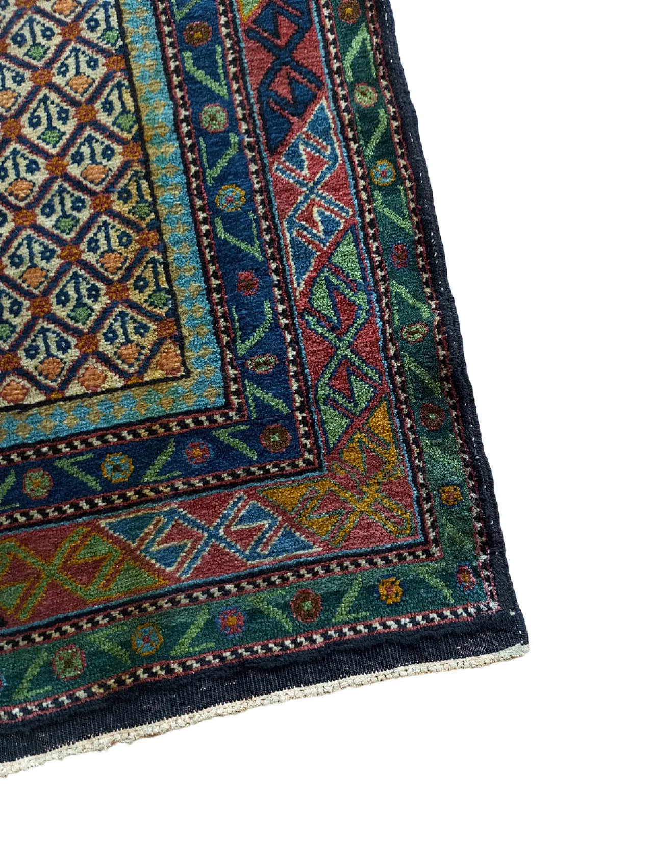 Tappeto indiano annodato a mano in lana, 30s 11