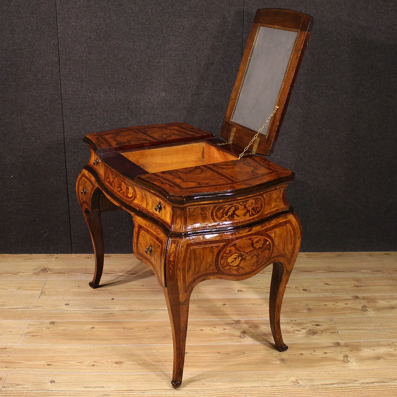 Lombard toilet inlaid Louis XV style, 900 5