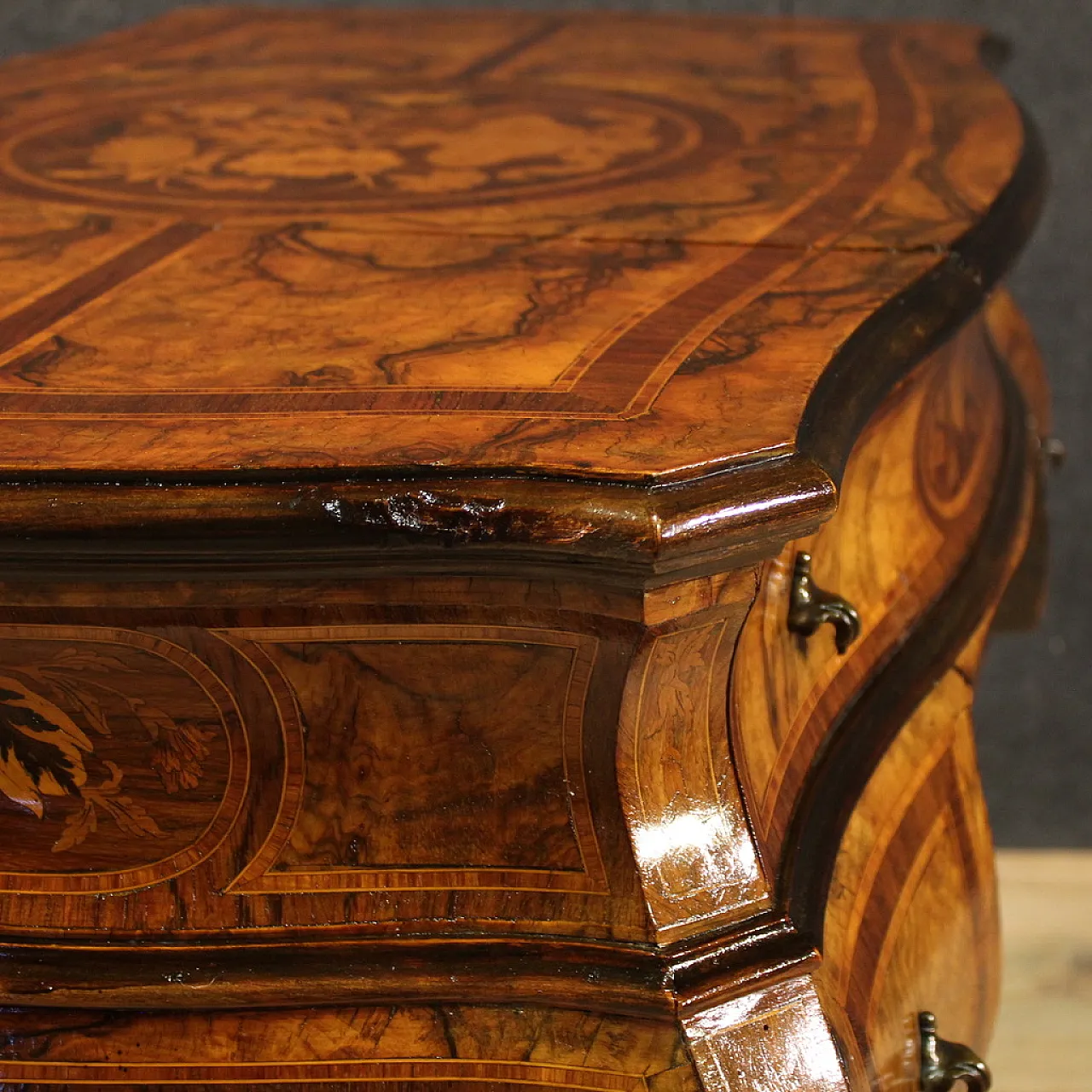 Lombard toilet inlaid Louis XV style, 900 9