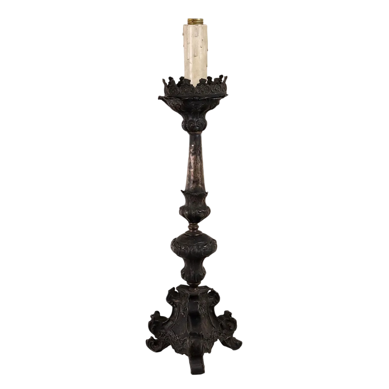 Torciere in lamierino sbalzato, '700 8