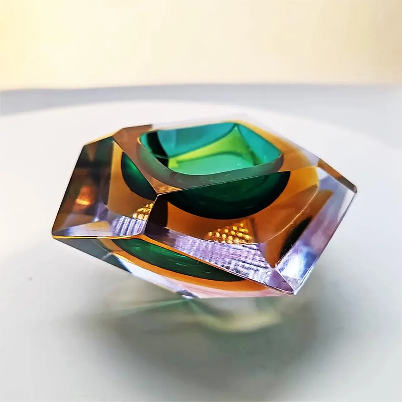 Posacenere in vetro di Murano di Flavio Poli per Seguso, anni '60 1