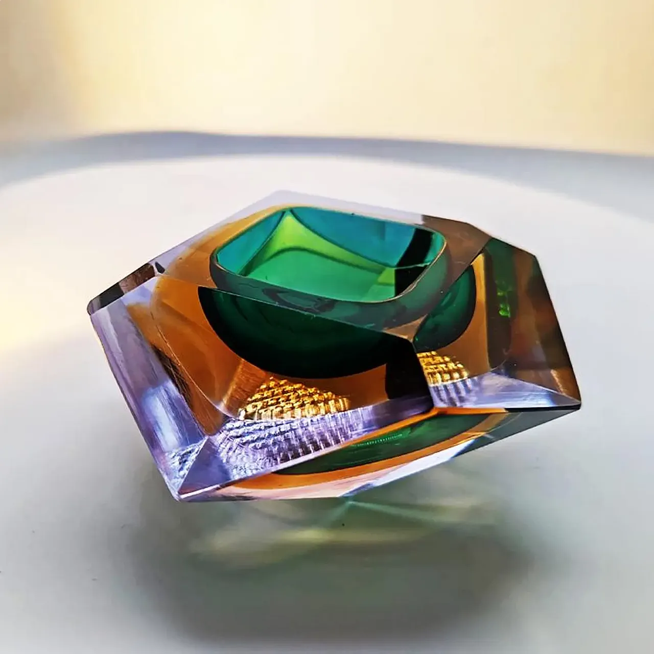 Posacenere in vetro di Murano di Flavio Poli per Seguso, anni '60 4