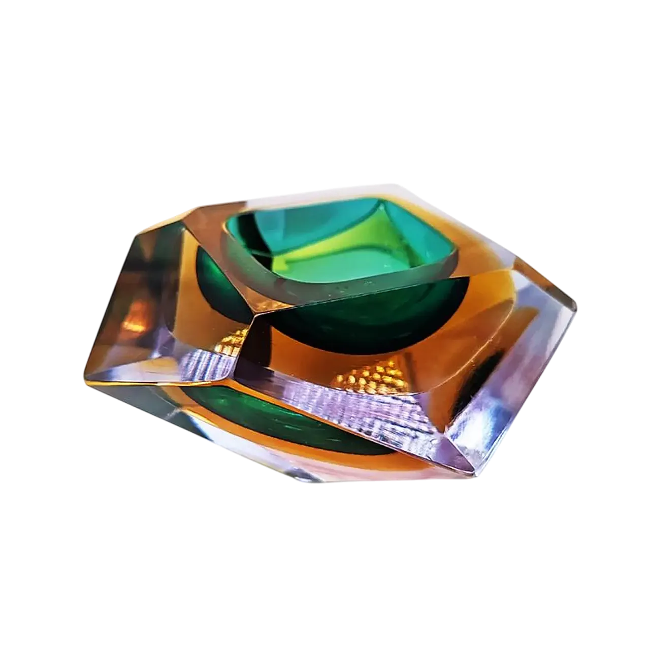 Posacenere in vetro di Murano di Flavio Poli per Seguso, anni '60 9