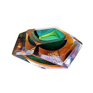 Ashtray in Murano glass by Flavio Poli for Seguso, 1960s