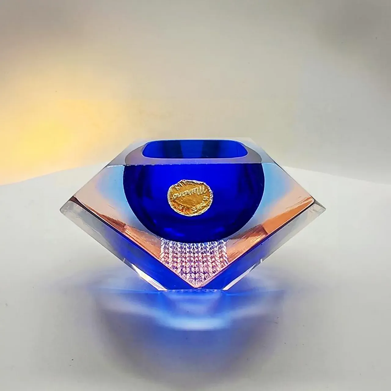 Posacenere in vetro di Murano di Flavio Poli per Seguso, anni '60 1