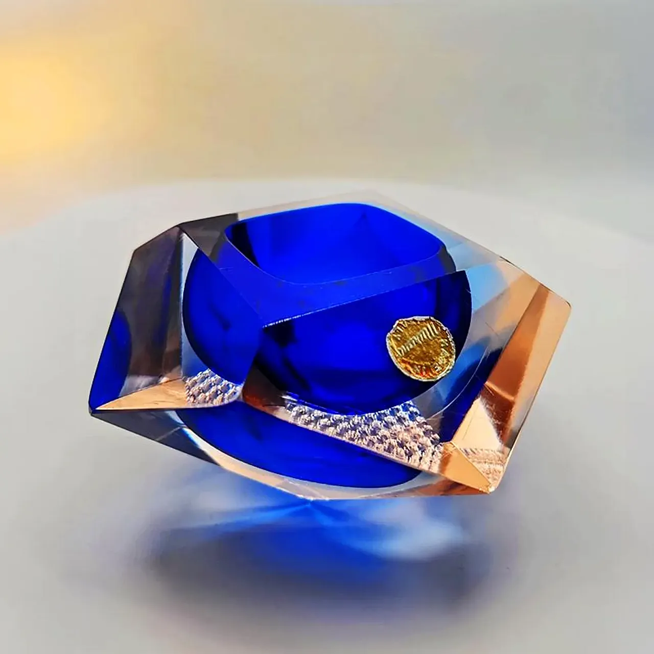 Posacenere in vetro di Murano di Flavio Poli per Seguso, anni '60 2