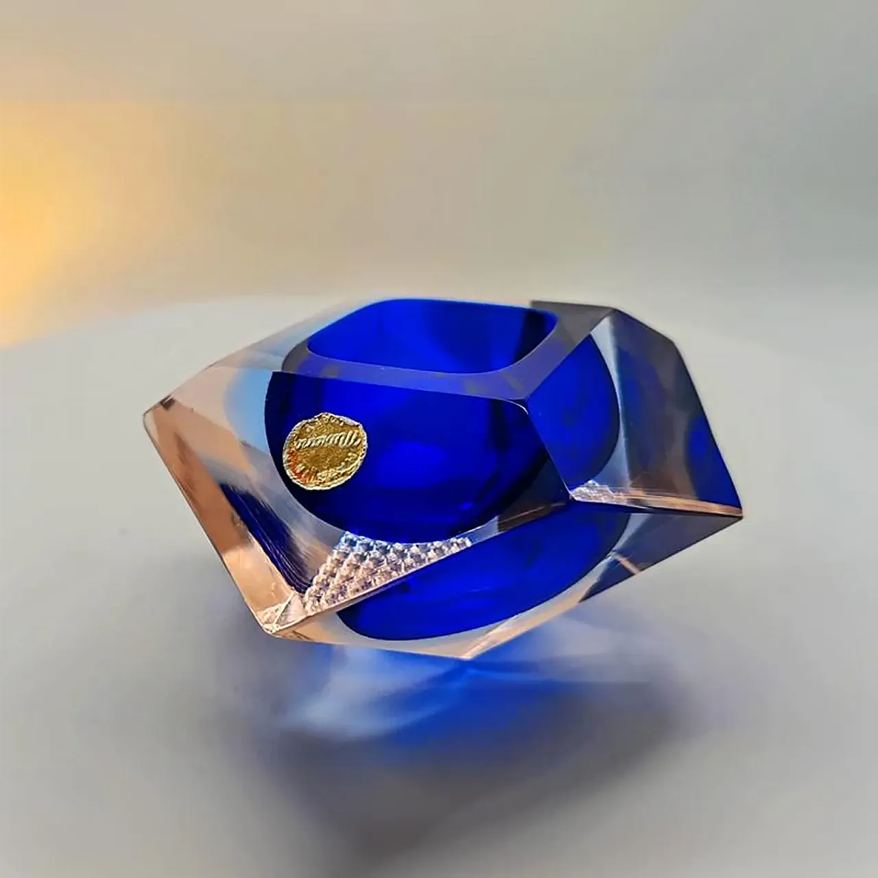 Posacenere in vetro di Murano di Flavio Poli per Seguso, anni '60 3