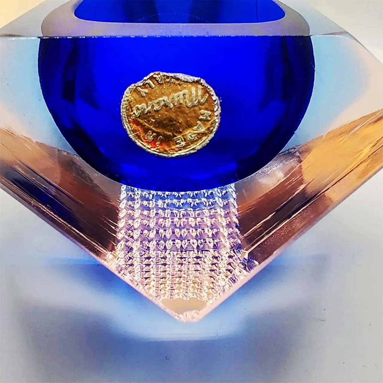 Posacenere in vetro di Murano di Flavio Poli per Seguso, anni '60 6