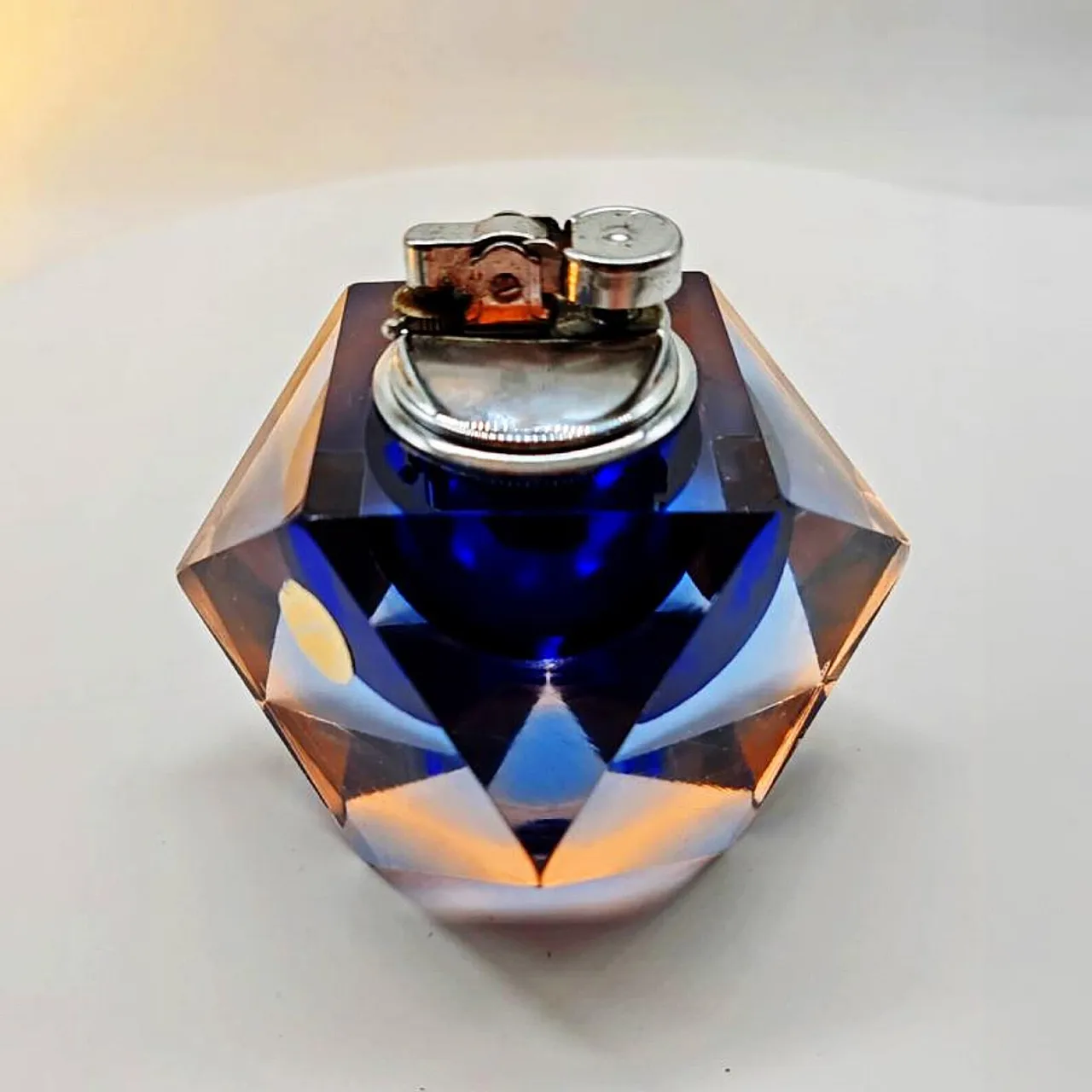 Table lighter in Murano glass by Flavio Poli for Seguso, 1960s 2