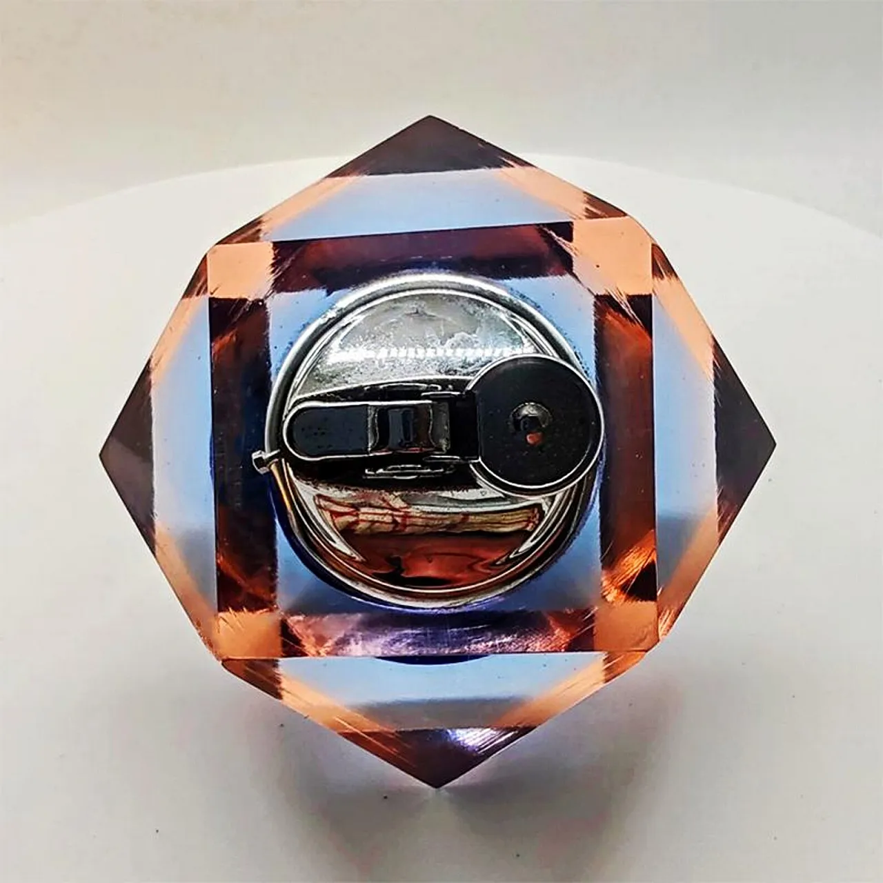 Table lighter in Murano glass by Flavio Poli for Seguso, 1960s 4