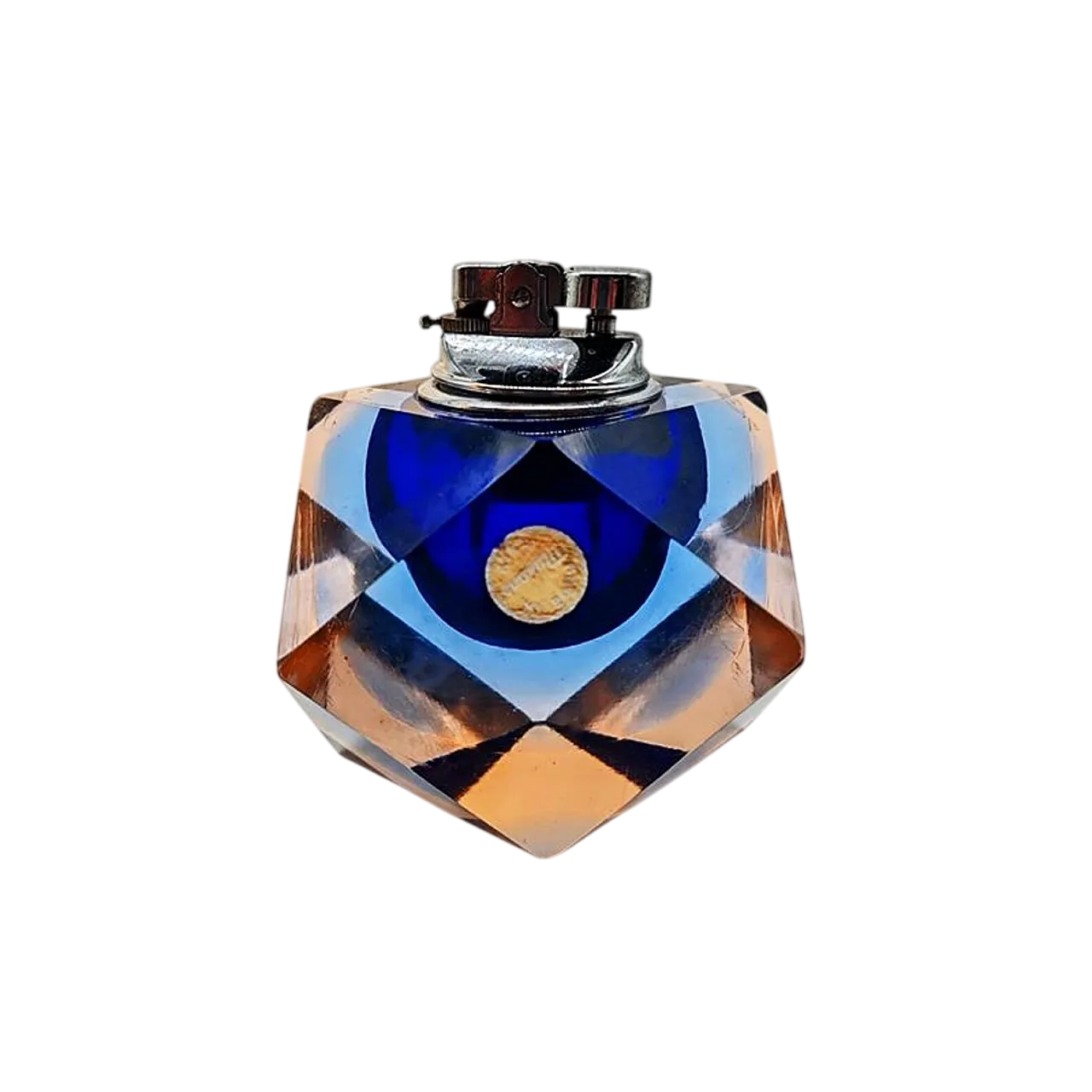 Table lighter in Murano glass by Flavio Poli for Seguso, 1960s 5