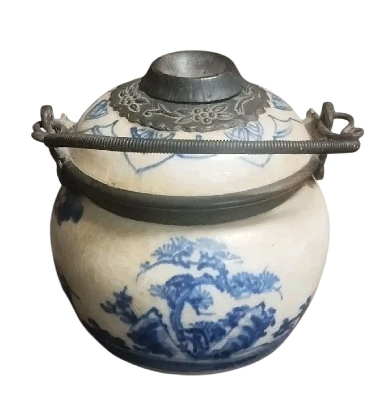 Vaso orientale in ceramica dipinta, '800 10