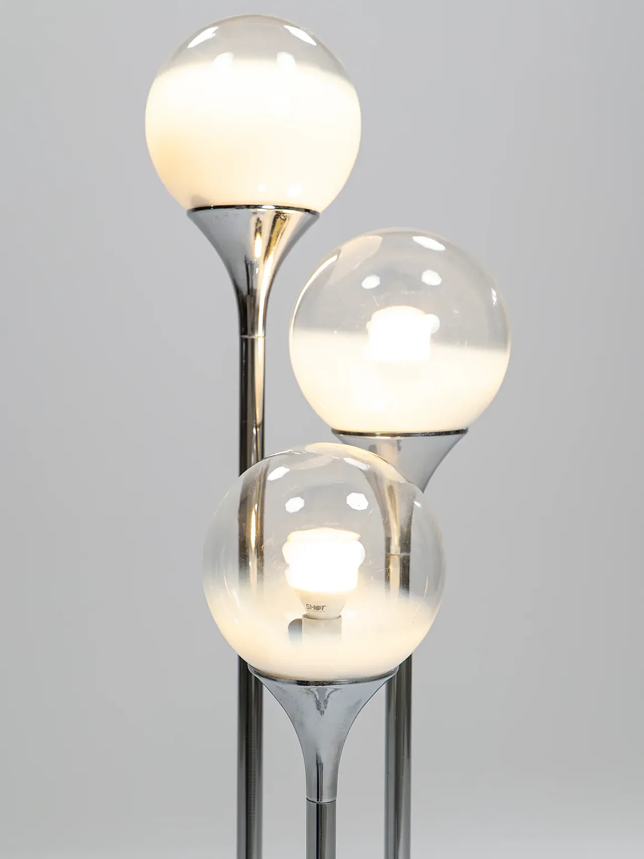 Three globe floor lamp by Targetti, 1970s 8