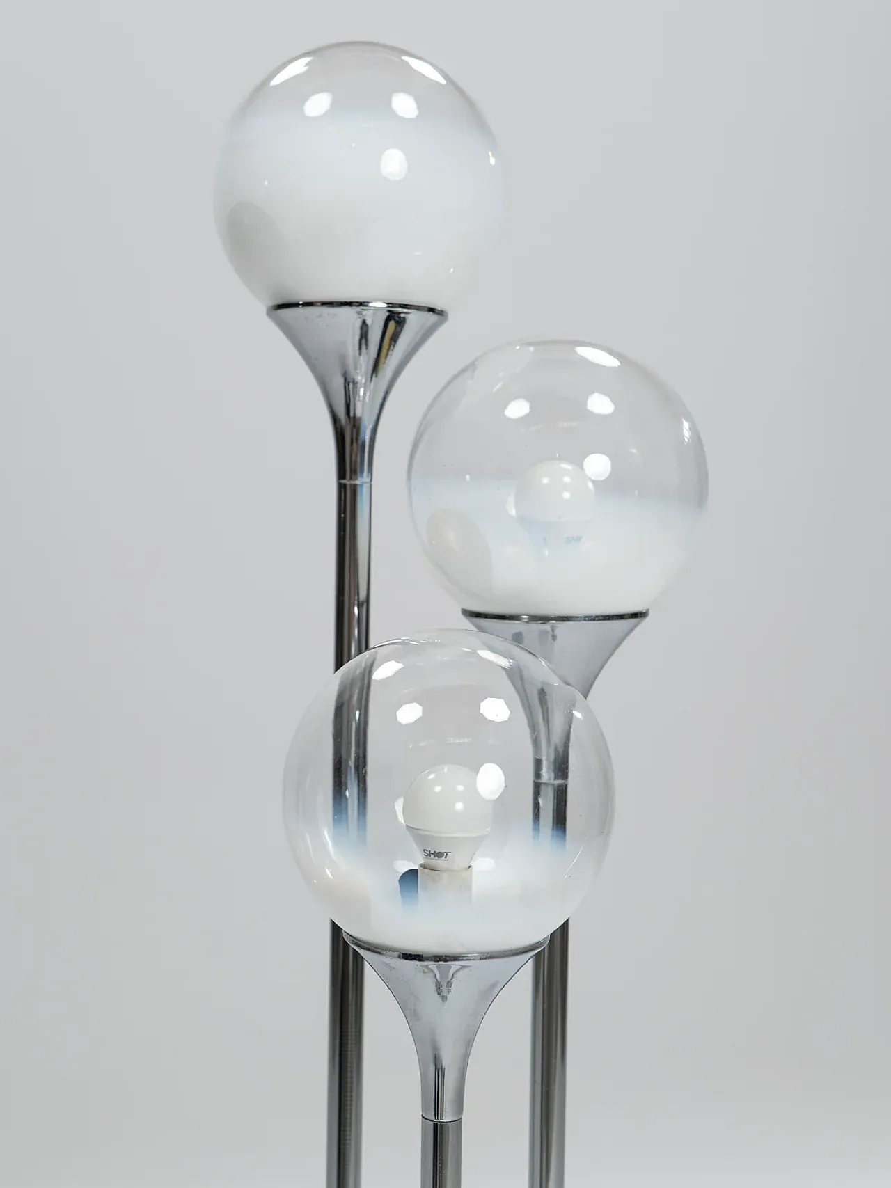 Three globe floor lamp by Targetti, 1970s 9