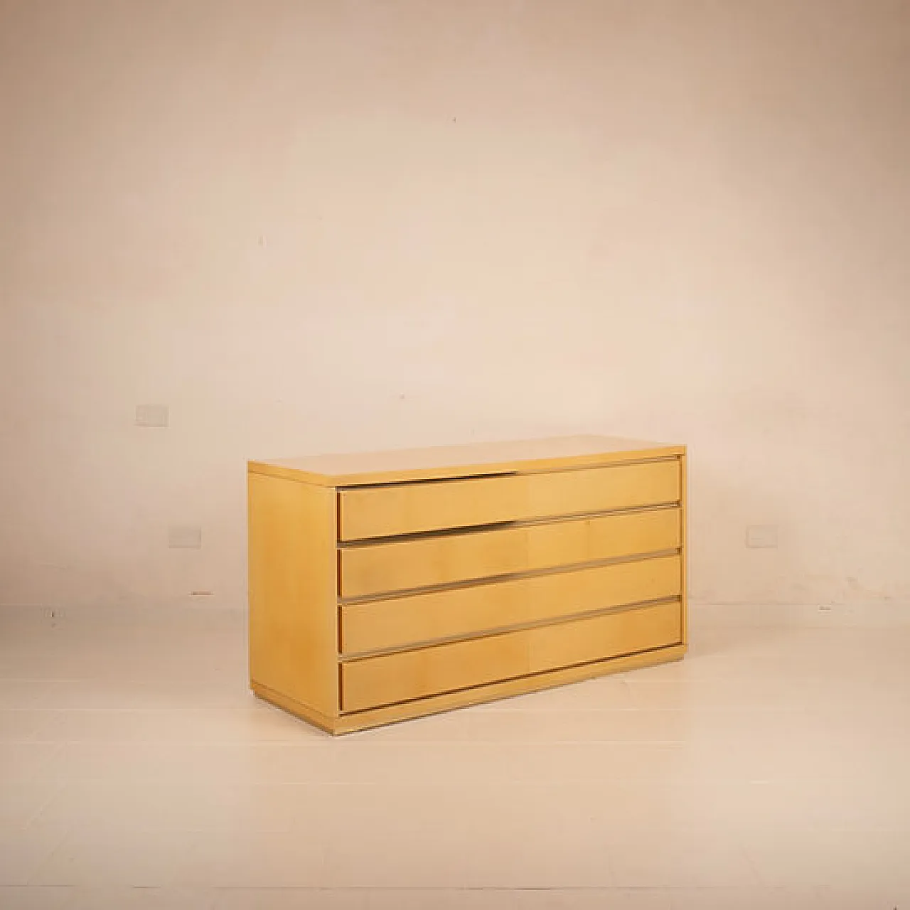 Cassettiera in pergamena di Aldo Tura per Tura Milano, anni '60 1