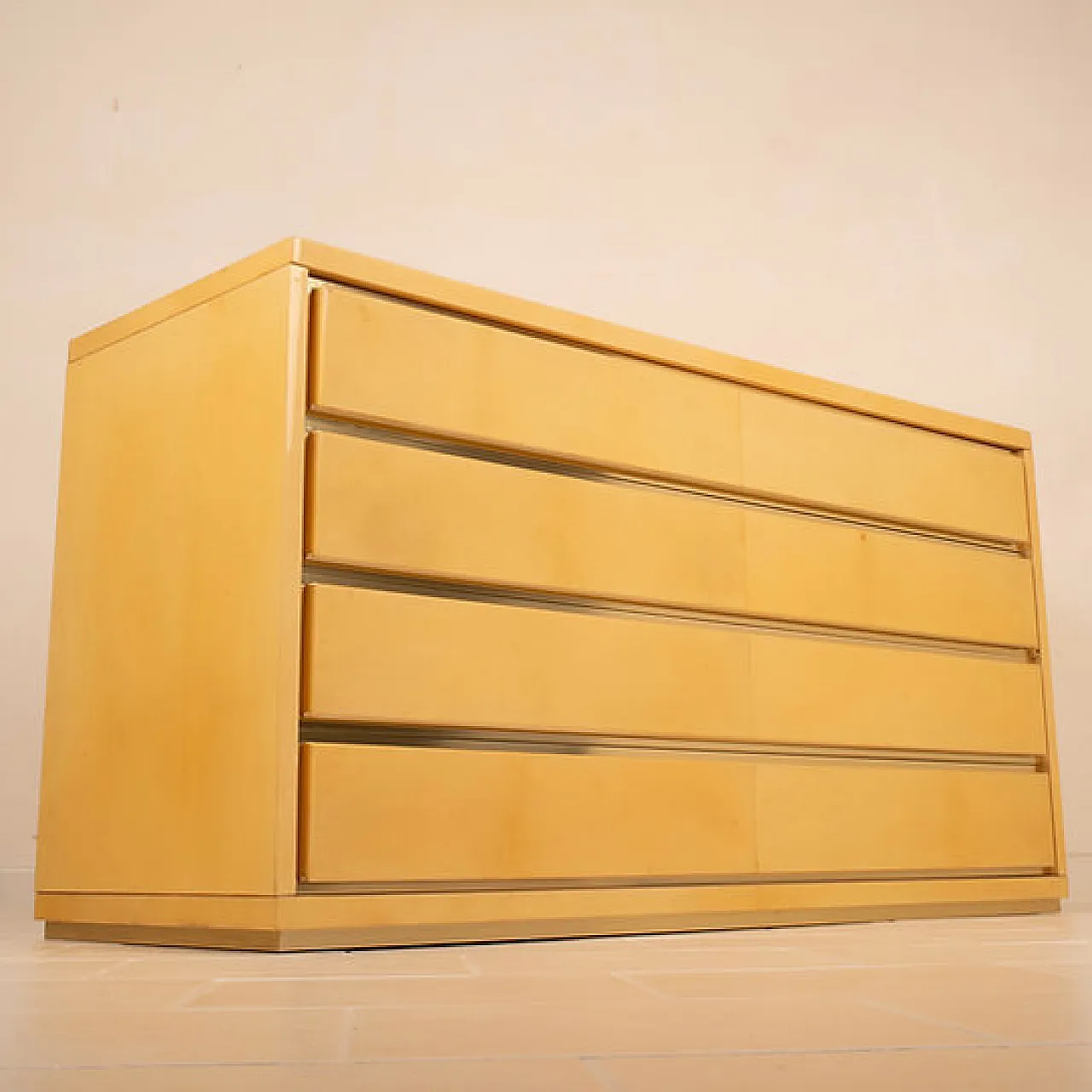 Cassettiera in pergamena di Aldo Tura per Tura Milano, anni '60 12