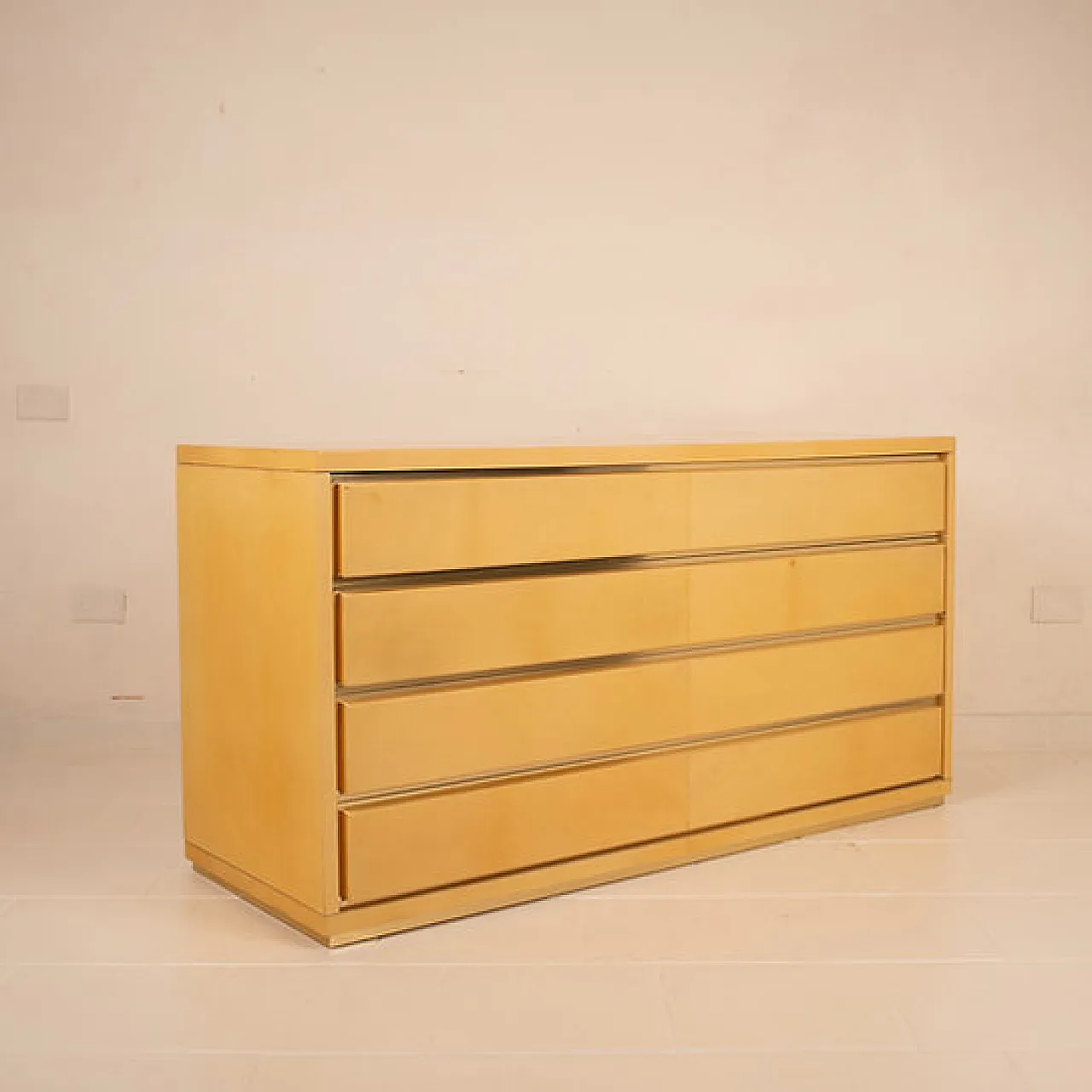 Cassettiera in pergamena di Aldo Tura per Tura Milano, anni '60 14