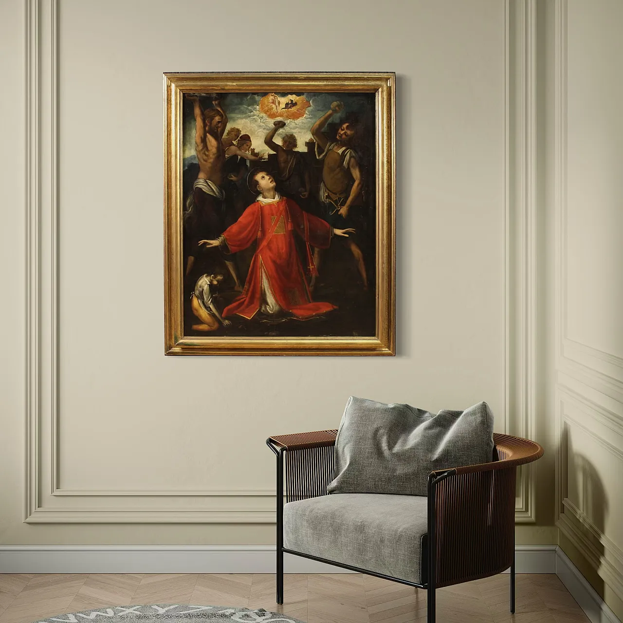 Dipinto Il martirio di Santo Stefano, '600 4