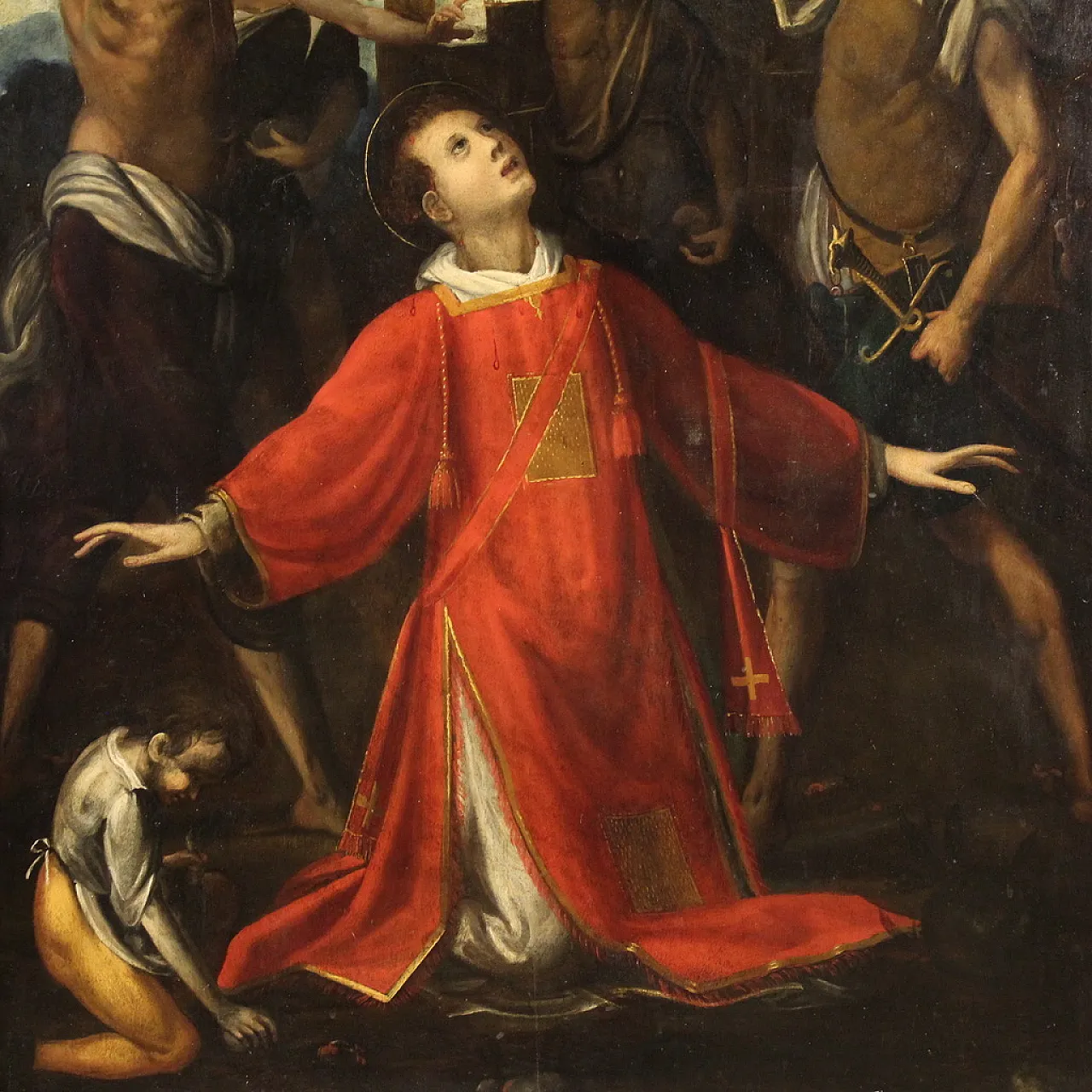 Dipinto Il martirio di Santo Stefano, '600 5