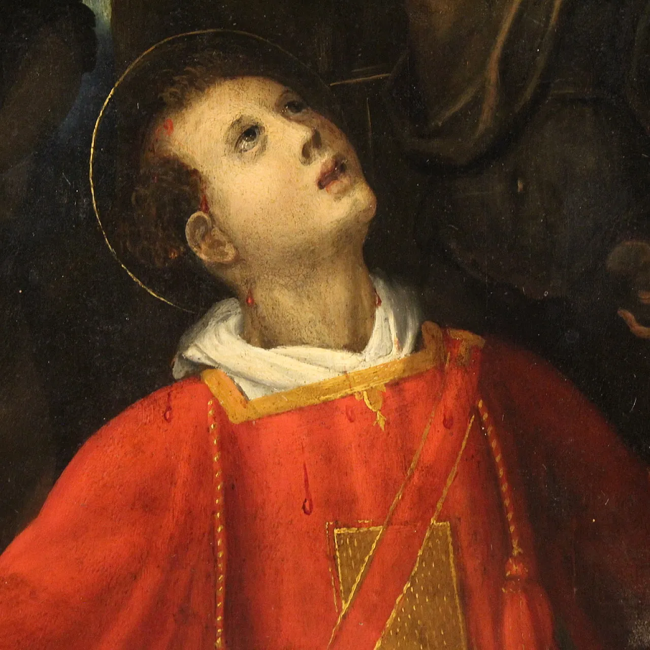 Dipinto Il martirio di Santo Stefano, '600 6